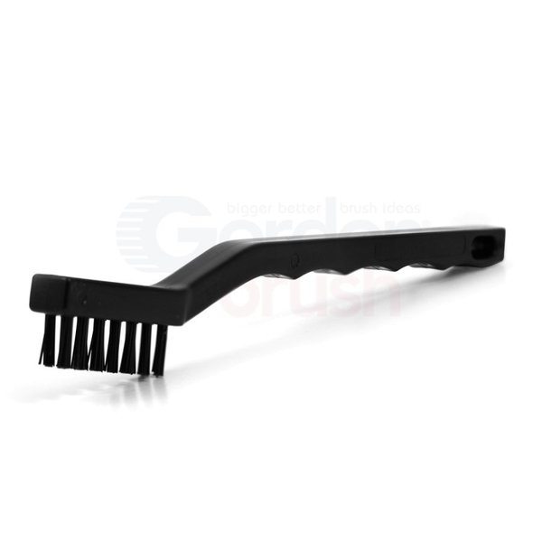 Gordon Brush H1" No. 4 Channel Strip Brush .010" Bristle D Black 100% Conductive 21N-020G-12